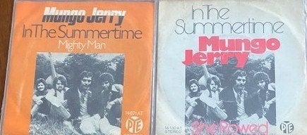 MungoJerry:HelloNadine/On a Sunday/Wildl ove/OpenUp/LadyRose, Ophalen of Verzenden, Zo goed als nieuw, 7 inch, Nederlandstalig
