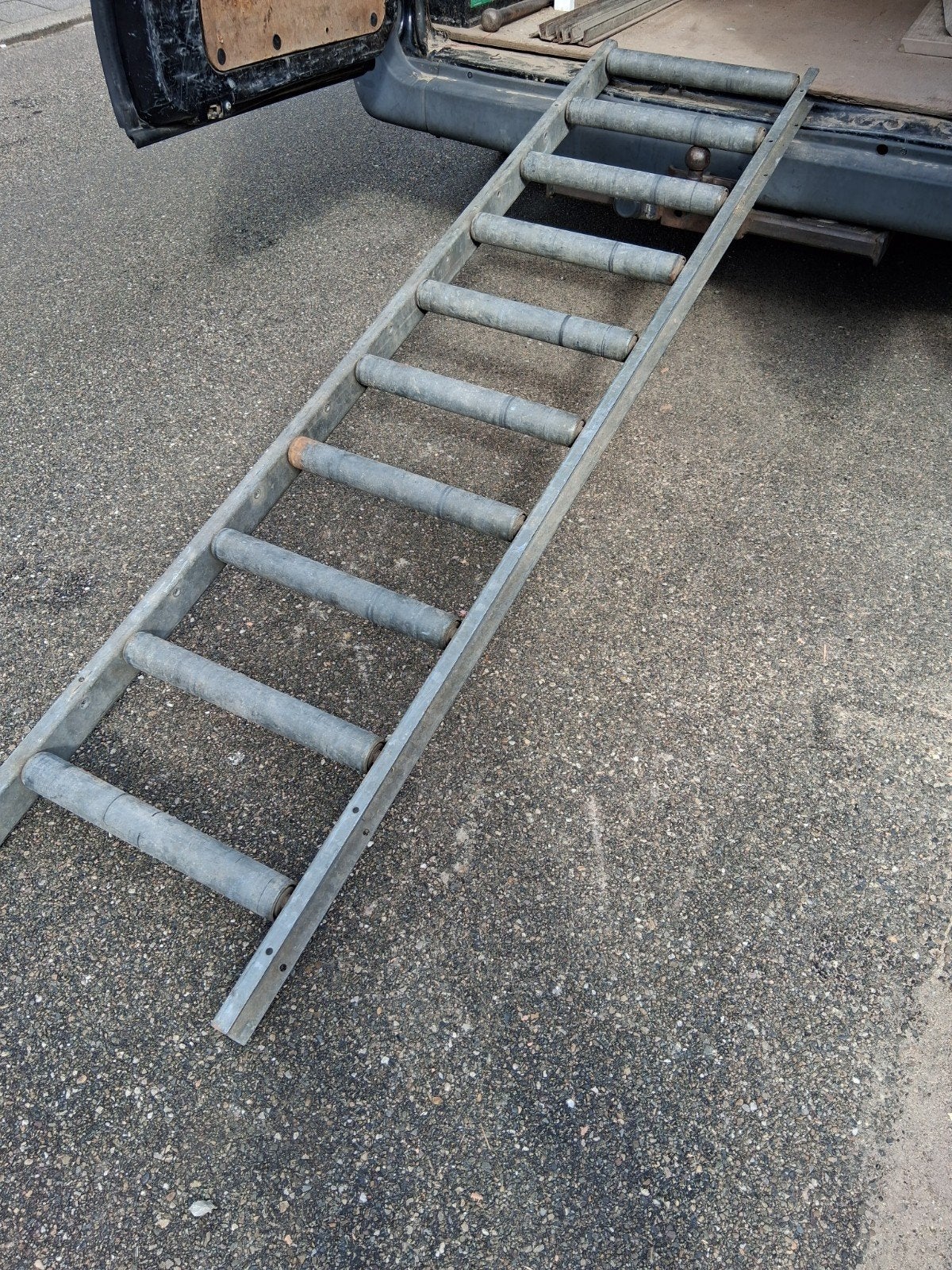 Zware rollenbaan 2m x 50cm met stalen rollen, Ophalen