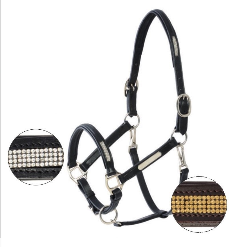 halster met strass en naamplaatje + graveren!, *, Verzenden, *, Nieuw