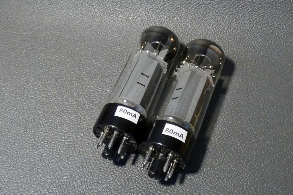 EL34 Mullard Blackburn, matched pair, Ophalen of Verzenden, Buis of Buizen