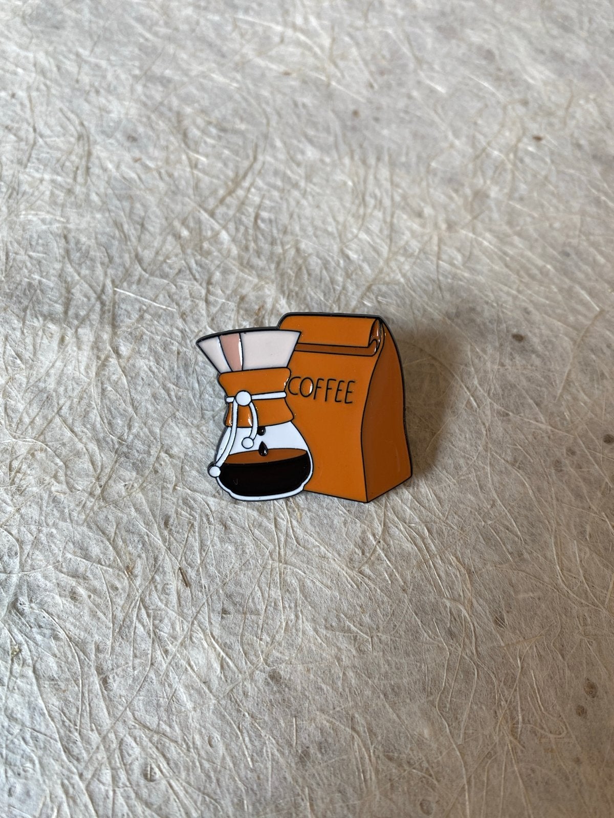 Koffie Chemex en zakje koffie emaille pin, Verzamelen, Ophalen of Verzenden, Zo goed als nieuw