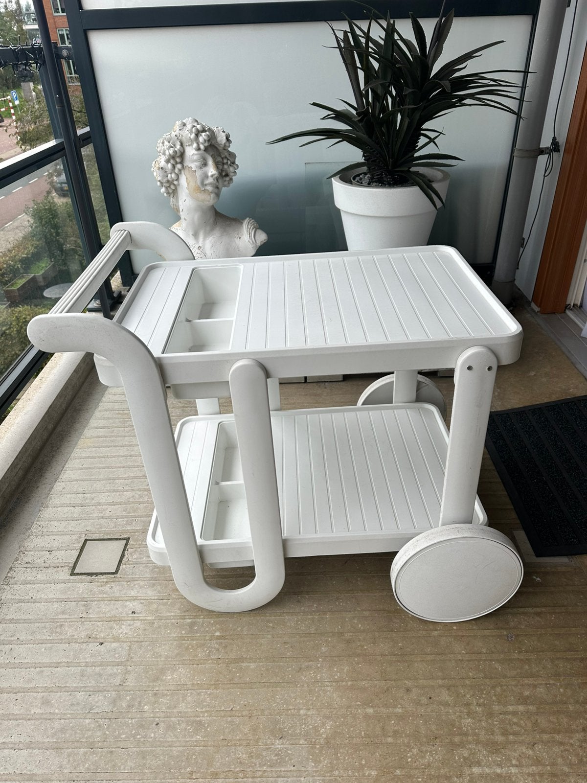 Serveerwagen trolley tuin balkon terras, Ophalen, Gebruikt