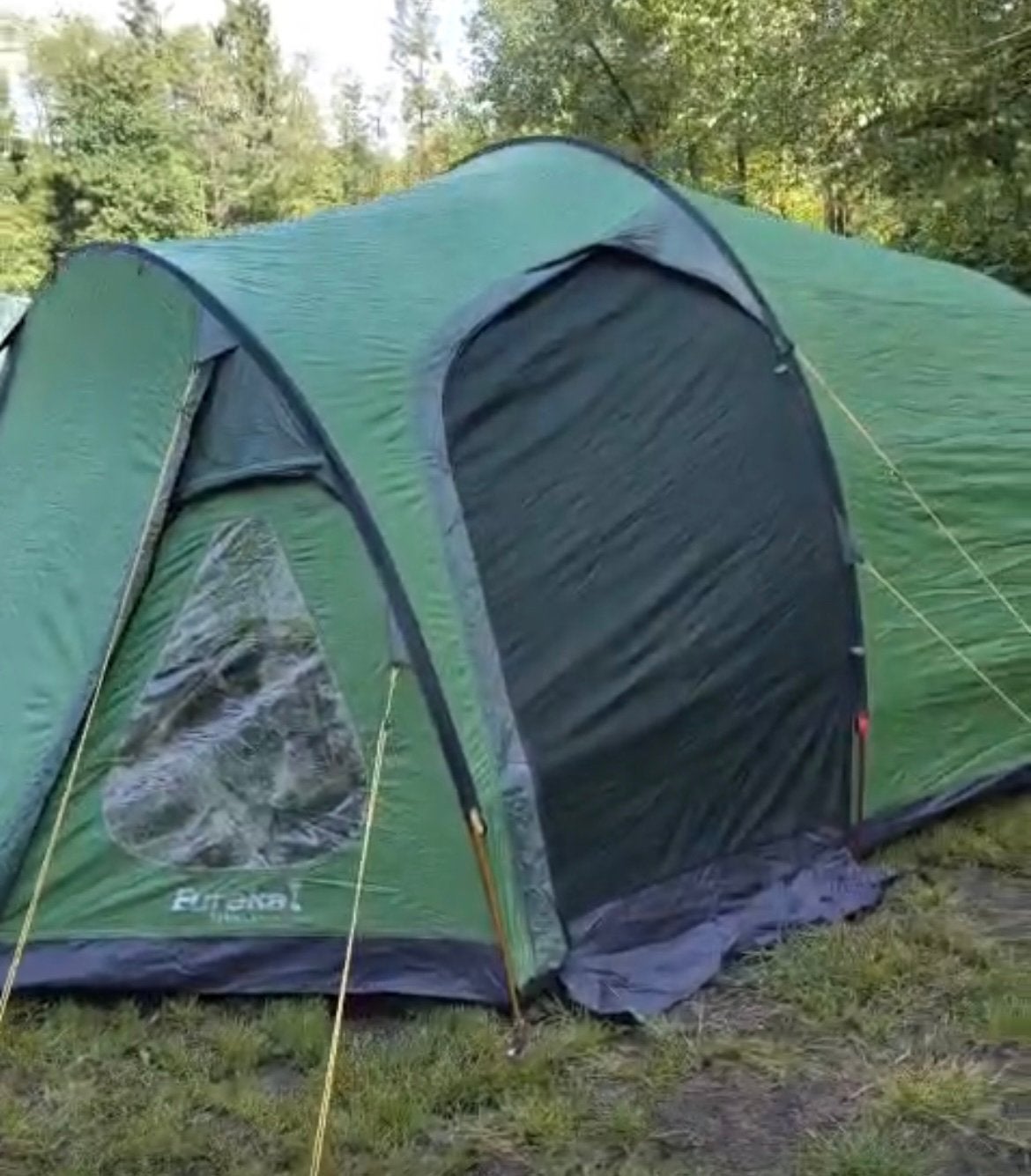 Lichtgewicht polyester tent - Eureka Sphinx 5+ groen, Caravans en Kamperen, Tenten, tot en met 5, Gebruikt, Ophalen