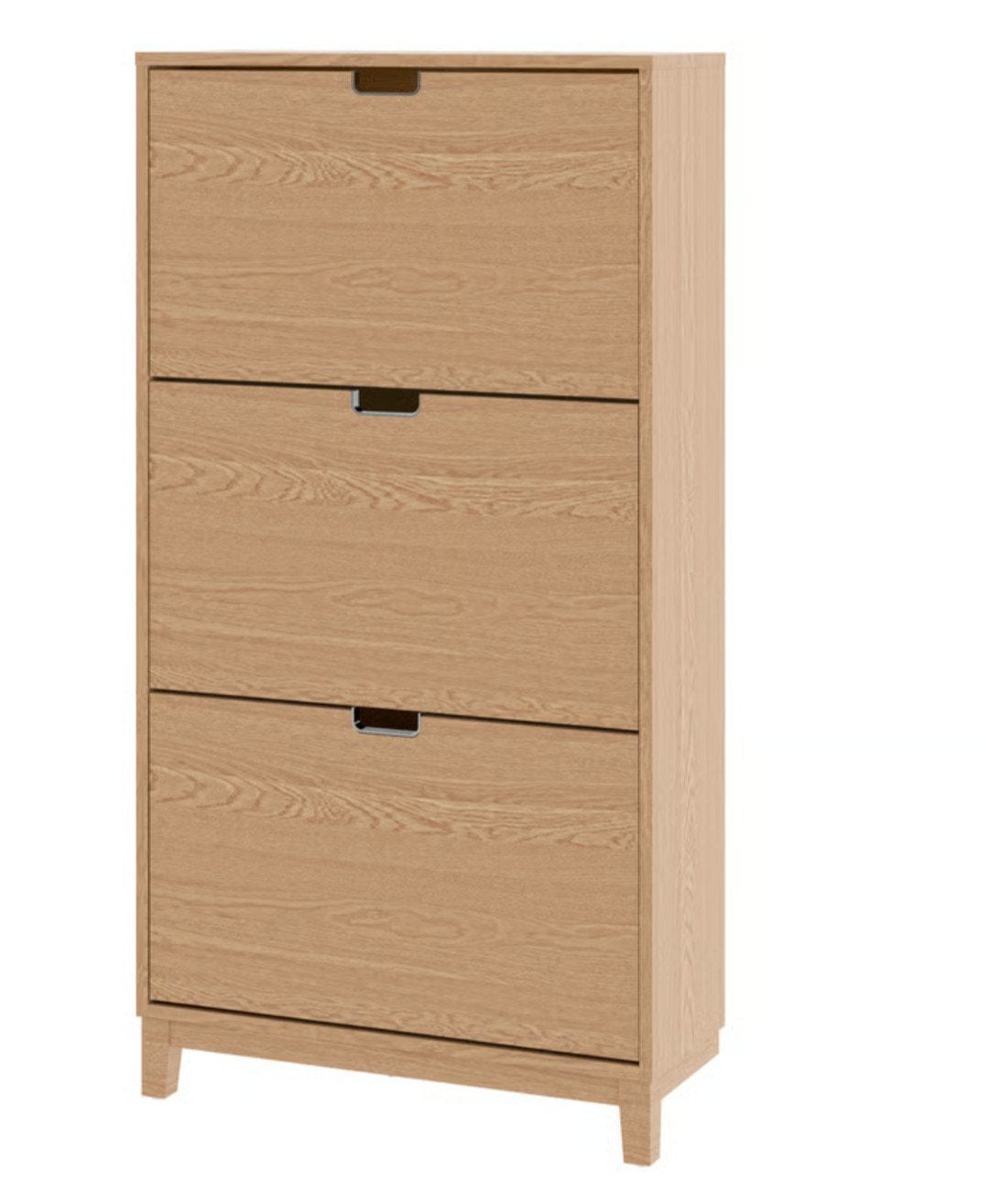 IKEA STÄLL Schoenenkast 3 vakken, eikenfineer, Ophalen, Gebruikt, Modern, Scandinavisch