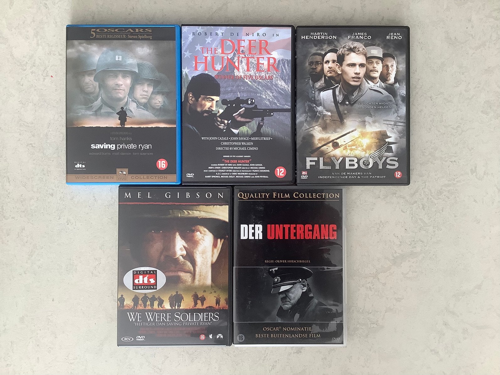 5 sterke oorlogs- en militaire films op DVD, Vanaf 16 jaar, Ophalen of Verzenden, Zo goed als nieuw, Overige genres