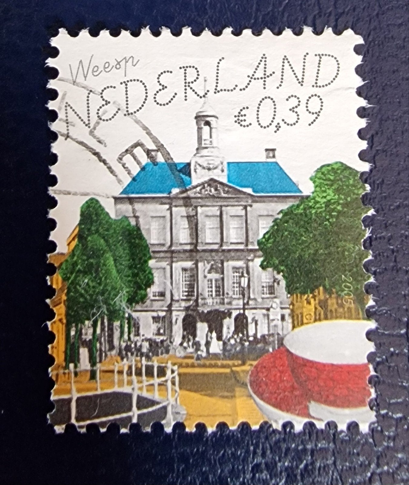 kv757 Nederland postzegel Weesp 2005 - €0,39, Postzegels en Munten, Ophalen of Verzenden, Na 1940, Gestempeld