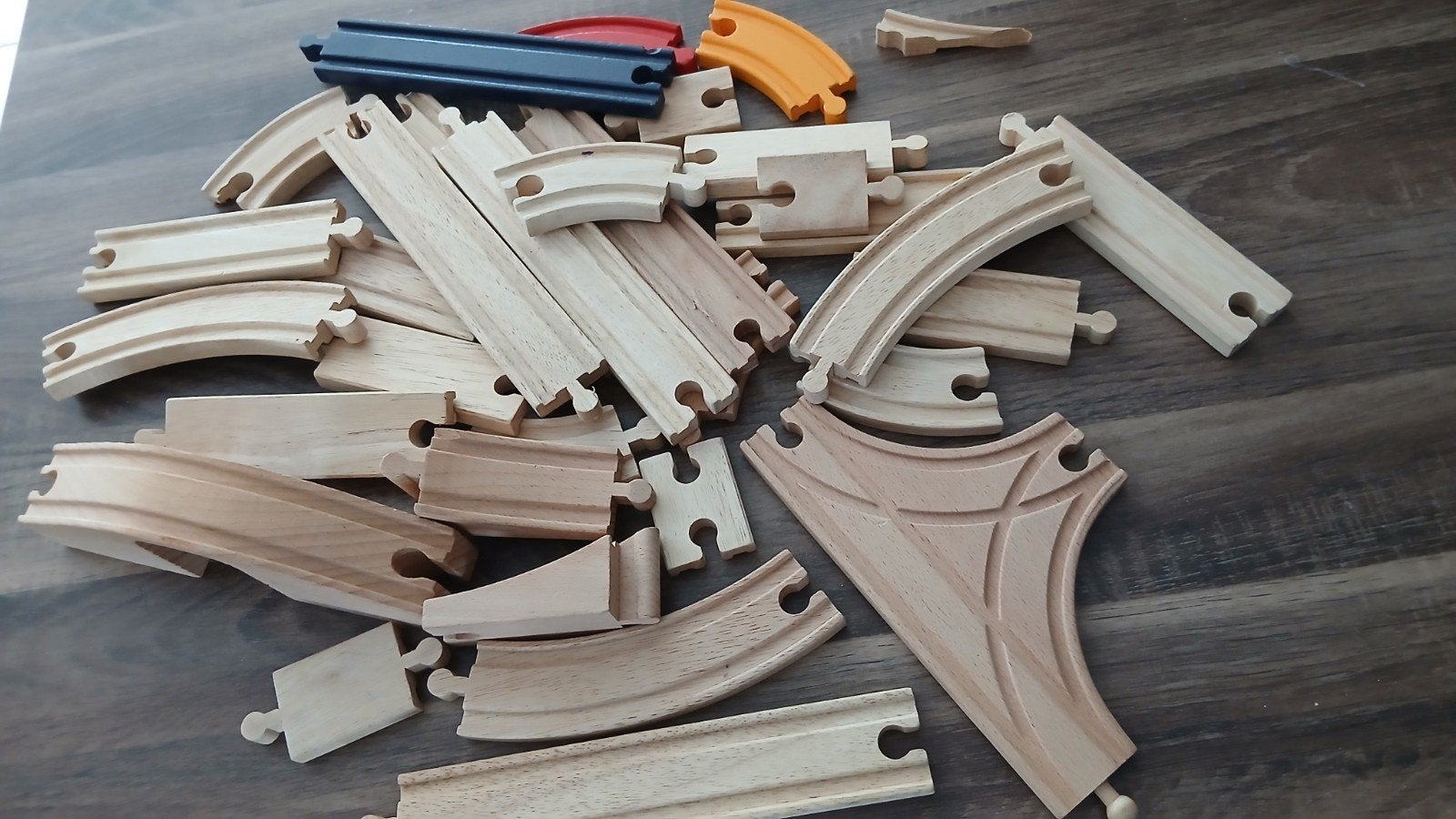 houten treinspoor, Ophalen
