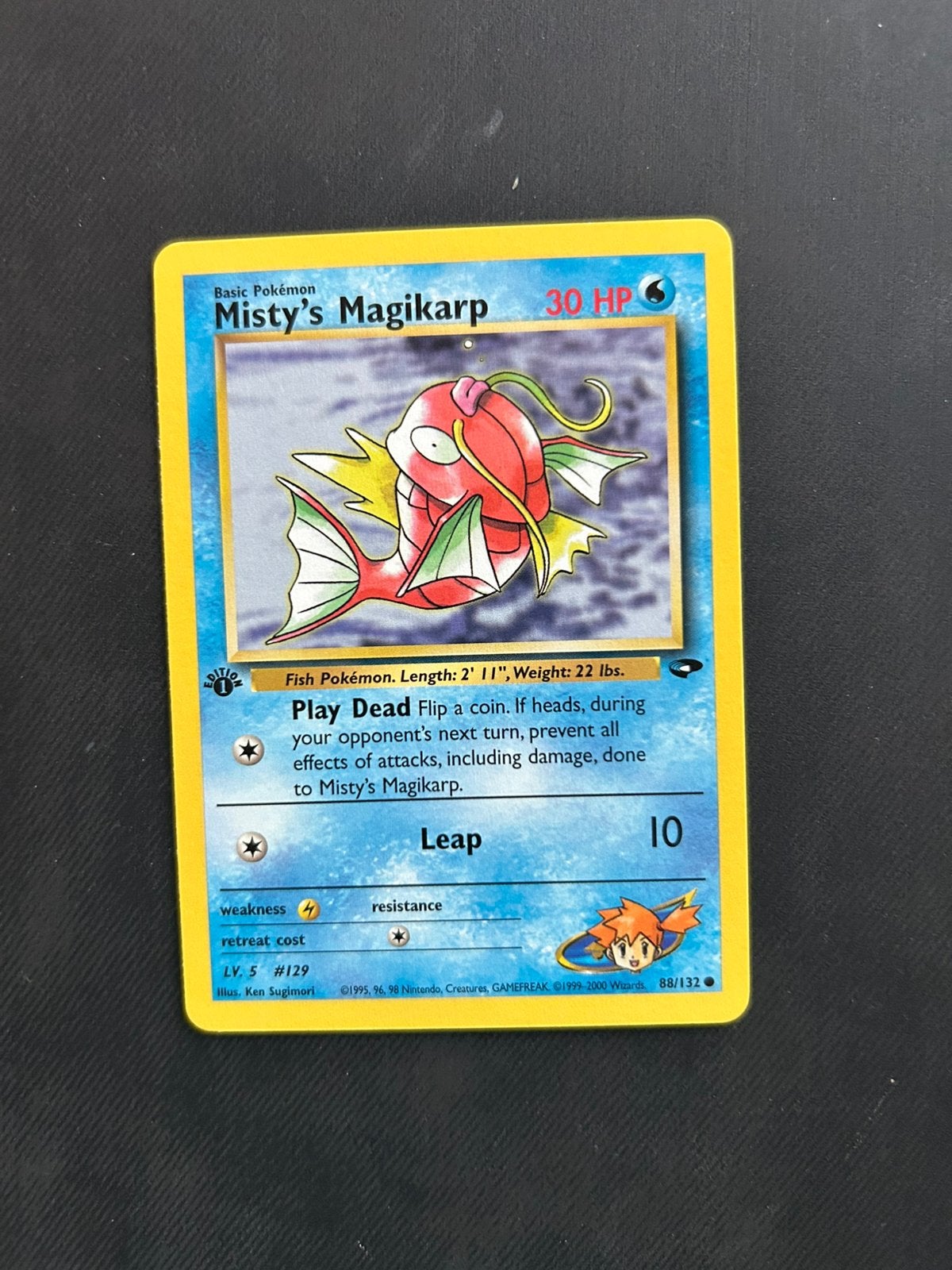 Misty’s Magikarp 1st ed, Ophalen of Verzenden, Nieuw, Losse kaart, Foil