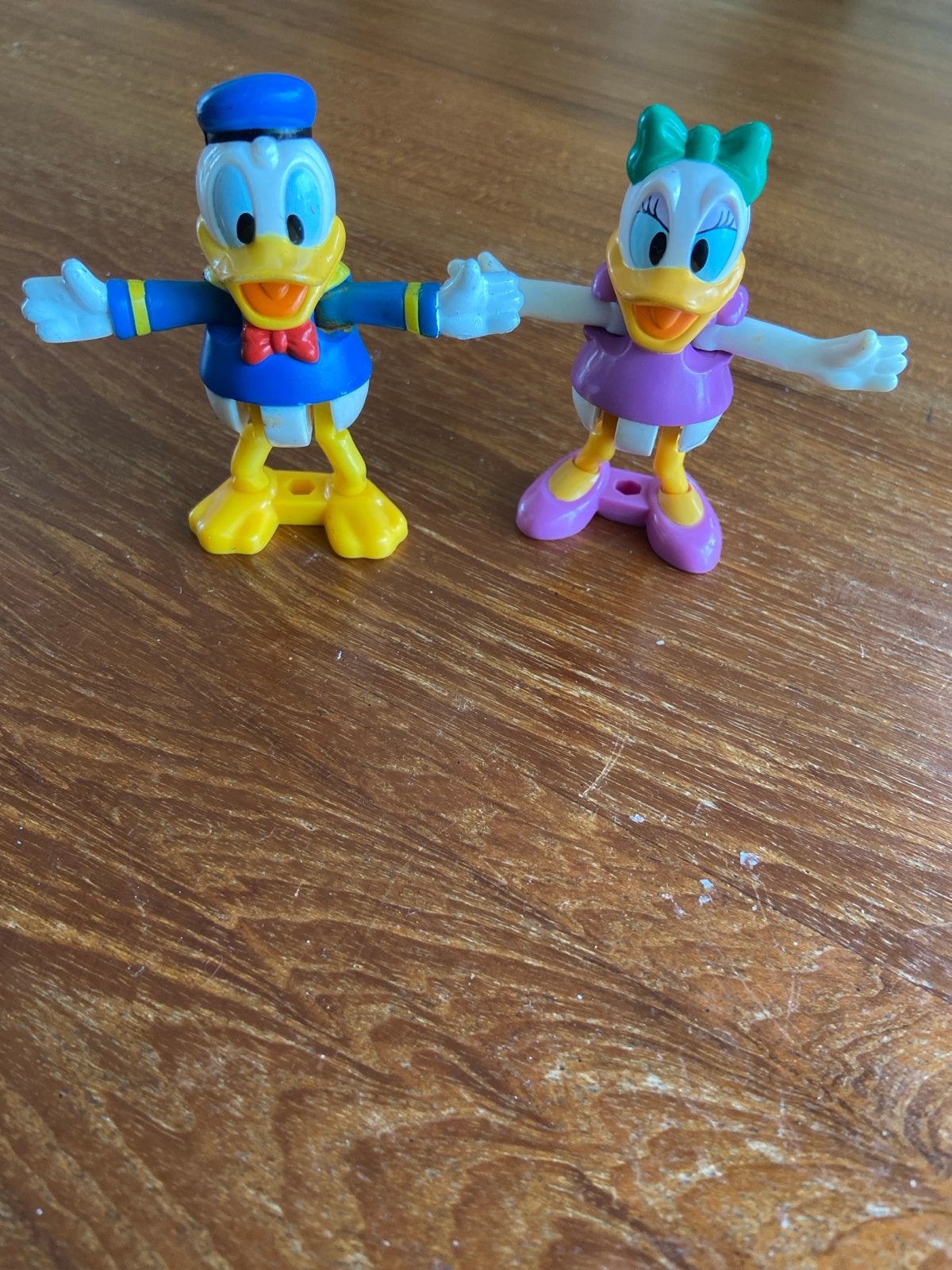 Donald Duck en Katrien Duck speelfiguren, Ophalen of Verzenden, Gebruikt