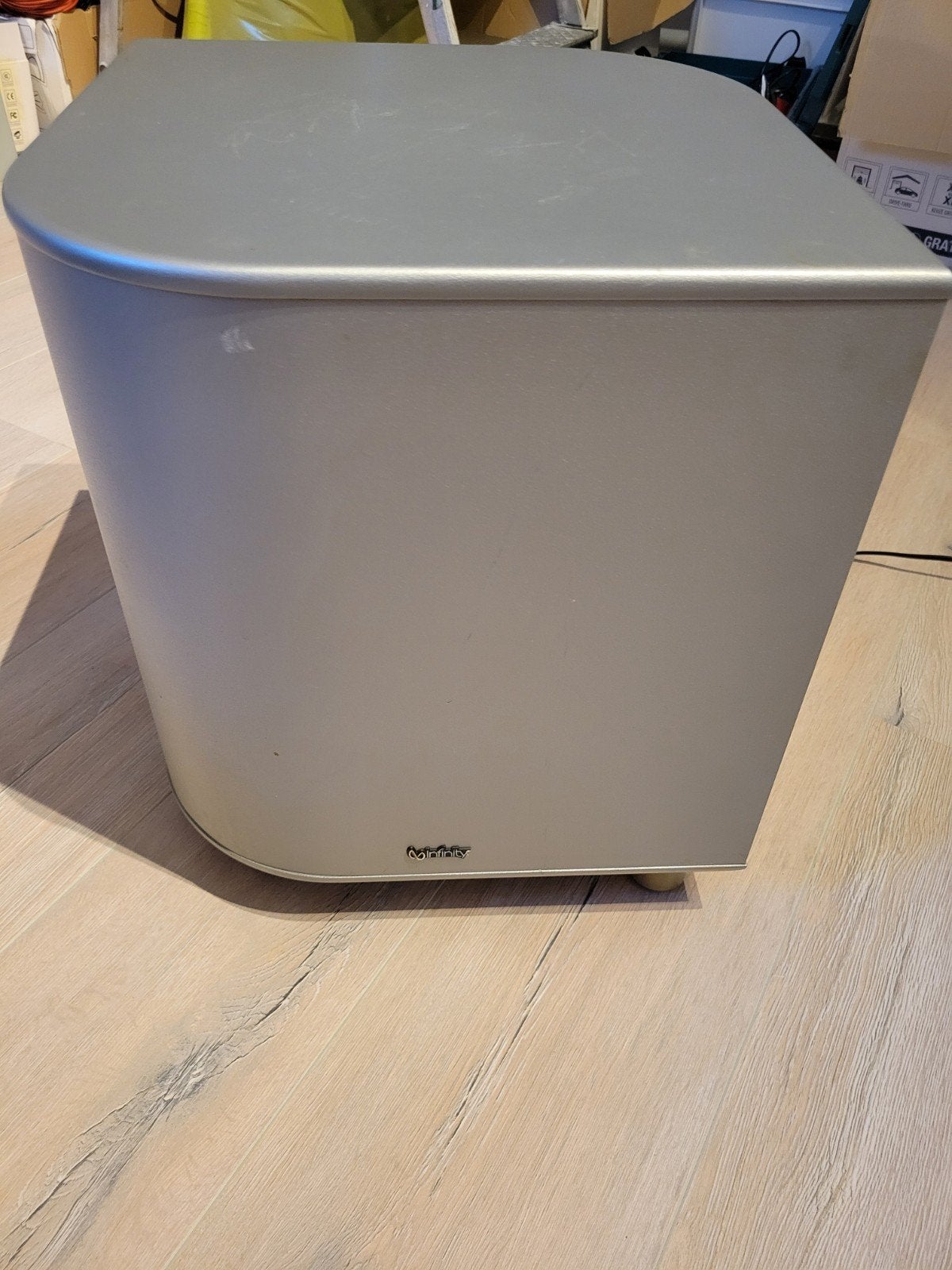Infinity TSS-SUB500/230 Subwoofer - Defect, Audio, Tv en Foto, Luidsprekers, Gebruikt, Subwoofer, Geschikt voor surround/home cinema