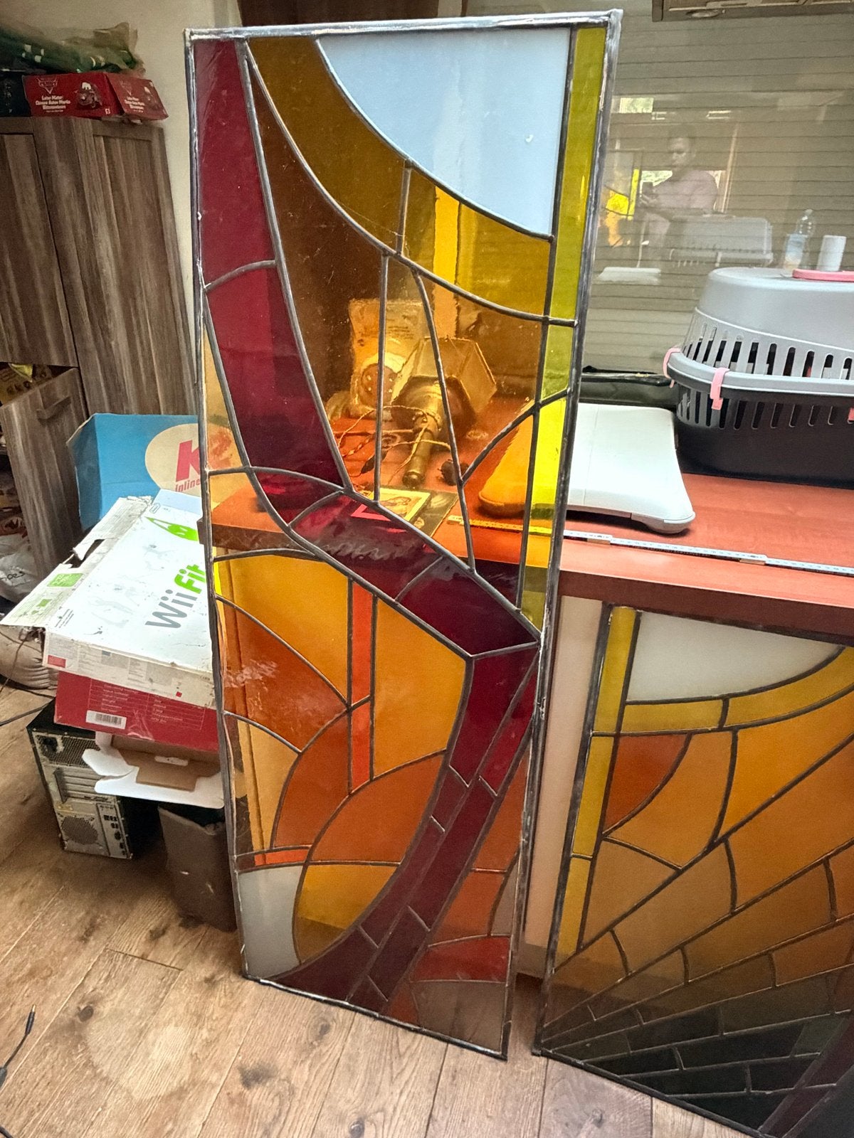 Glas in lood panelen - Slechts 1 ruitje stuk, Ophalen, Minder dan 80 cm, Glas in lood, 120 tot 160 cm