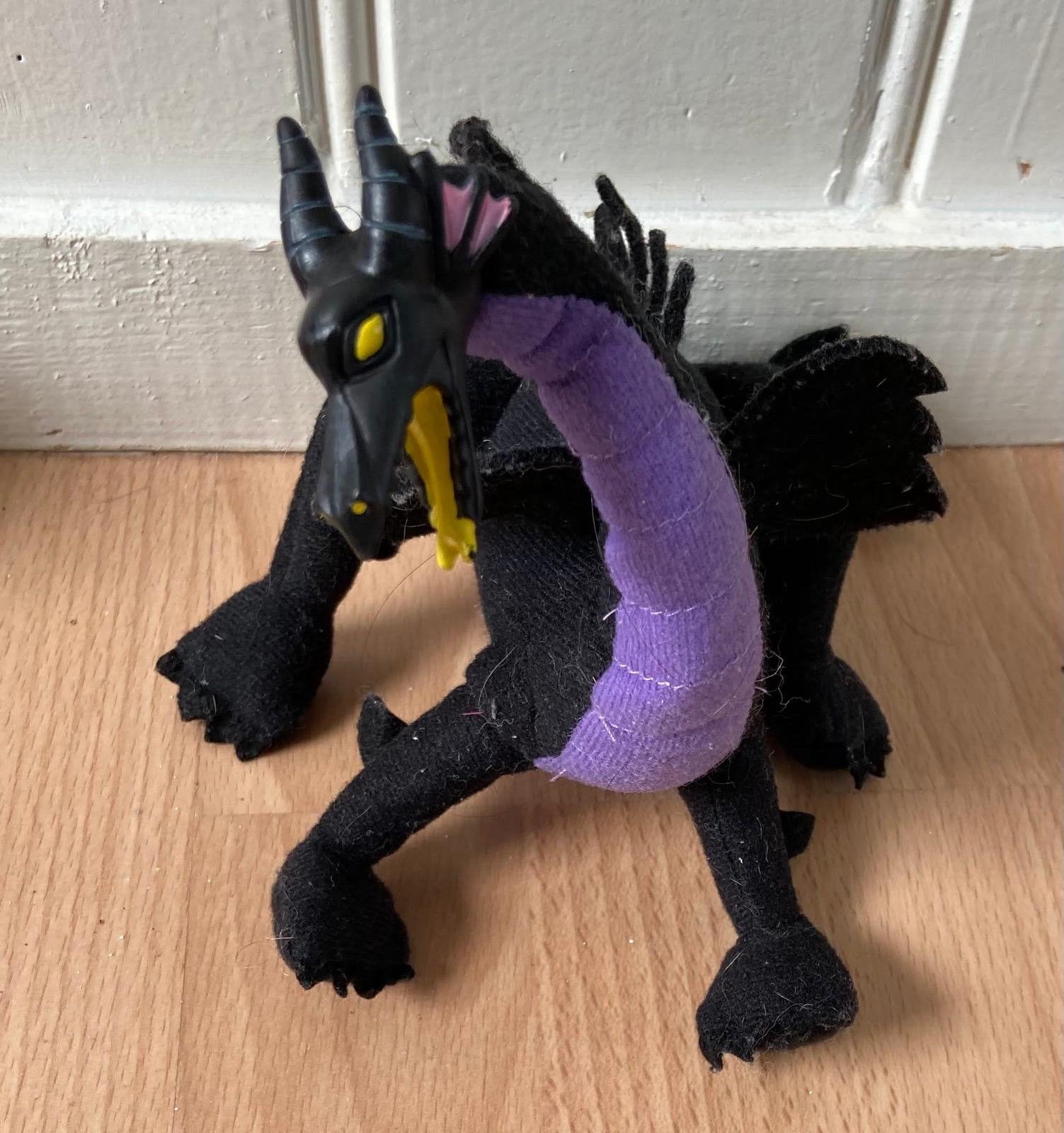 Maleficent Draak Knuffel - Disney Sleeping Beauty, Disney, Ophalen of Verzenden, Zo goed als nieuw