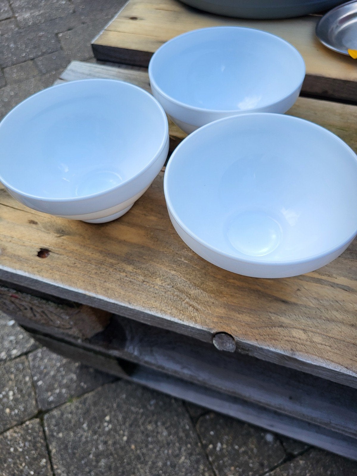 TE KOOP 3 HORECA SOEPKOMMEN, Huis en Inrichting, Keuken | Servies, Ophalen of Verzenden, Aardewerk, Overige stijlen, Kom(men)