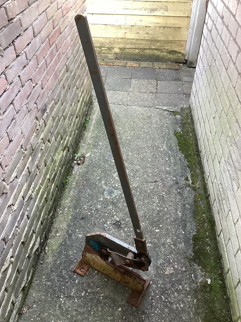 Mubea hefboom plaatschaar., Ophalen, Gebruikt