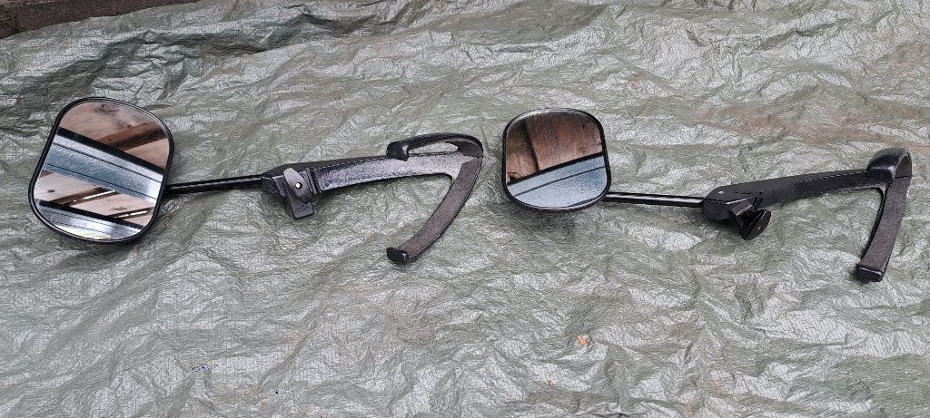 te koop zwarte ijzeren verlengde auto spiegels, Auto-onderdelen, Spiegels, Ophalen of Verzenden, Nieuw, BMW
