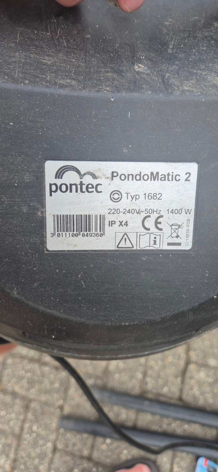 Pondomatic 2 vijverstofzuiger compleet met accessoires, Ophalen, Gebruikt