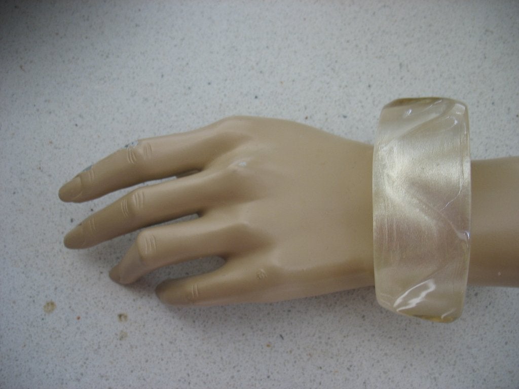 Armband Boho-Chic Hippie Retro Champagne+Glitter Effect, Ophalen of Verzenden, Overige materialen, Armband