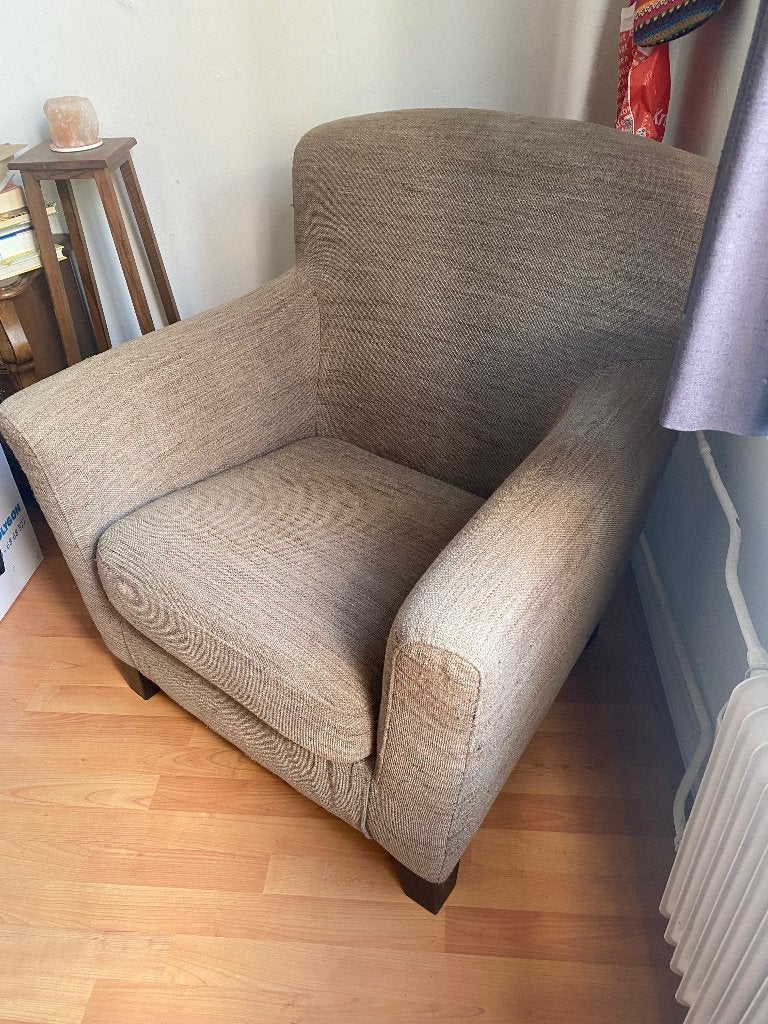 Fauteuil leunstoel, Ophalen, Gebruikt, 75 tot 100 cm, 75 tot 100 cm