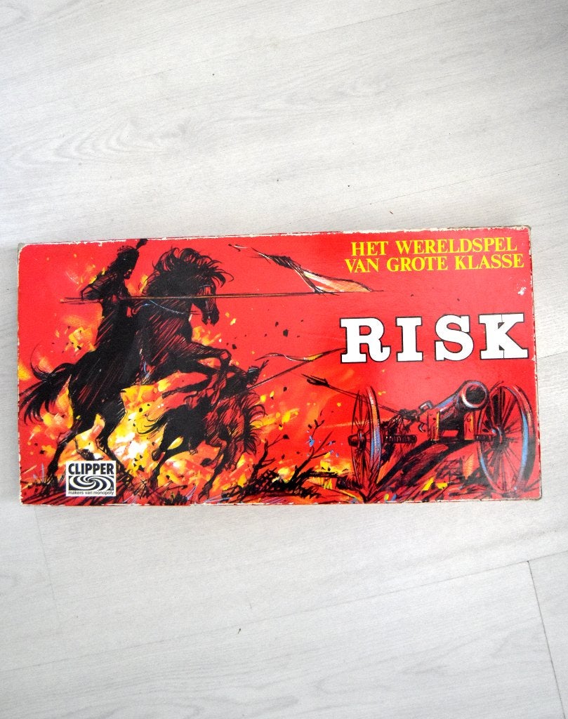 Vintage Risk, rode doos, Clipper 1976, Hobby en Vrije tijd, Gezelschapsspellen | Bordspellen, Ophalen of Verzenden, Gebruikt, Clipper