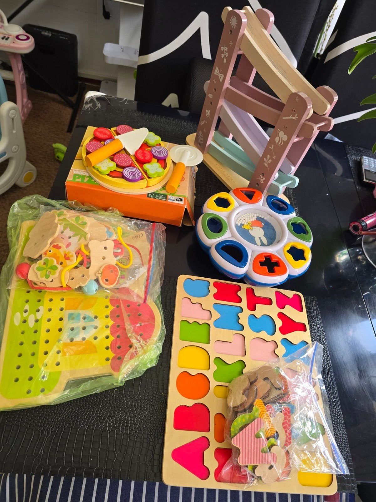 Leuk speelgoed pakket: Little Dutch, houten pizza, vormensto, Kinderen en Baby's, Speelgoed | Overig, Ophalen of Verzenden
