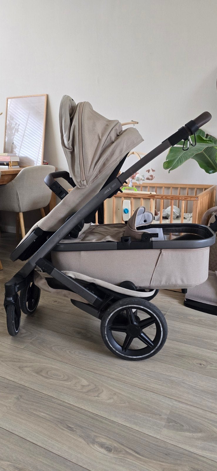 Joolz Geo 3 duo Sandy Taupe – Kinderwagen 2 in 1, Ophalen of Verzenden, Zo goed als nieuw, Overige merken