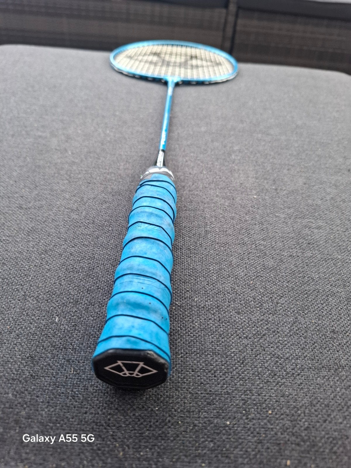 Carlton badmintonracket - Blauw, gebruikt, Gebruikt, Onbekend, Ophalen of Verzenden, Racket(s)