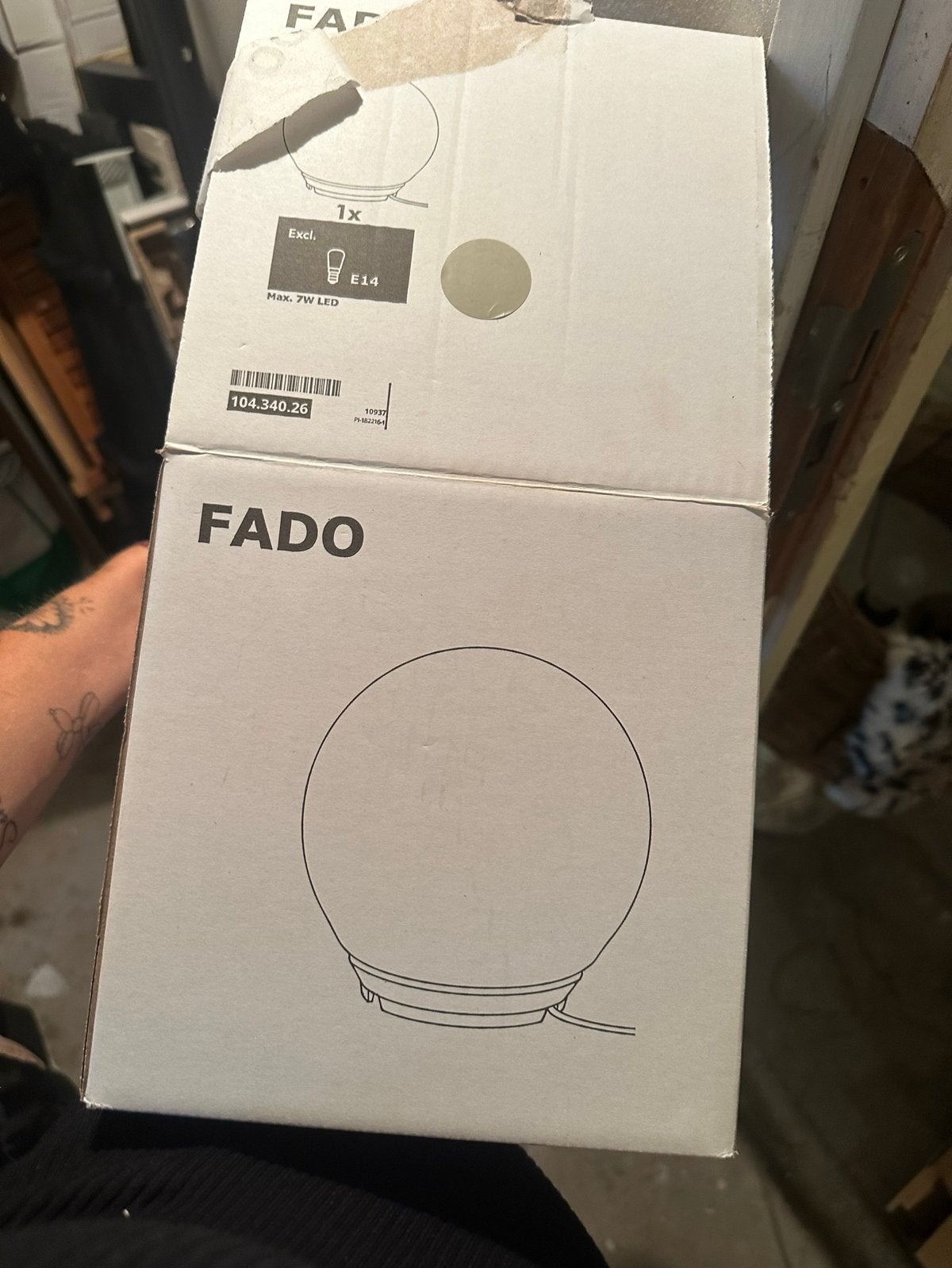 IKEA FADO tafellamp - Nieuw in doos, Ophalen, Met schakelaar, E14 (klein), Nieuw