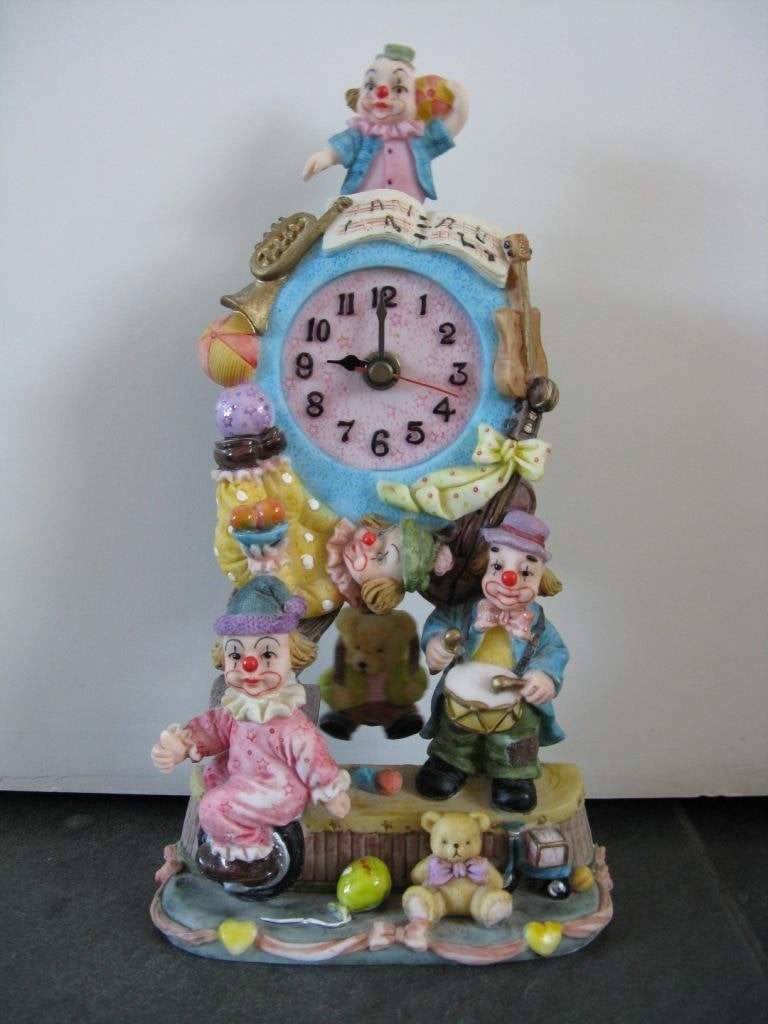 Klokje (clowntjes) (0206), Ophalen of Verzenden, Zo goed als nieuw, Feestartikel, Geboorte of Huwelijk