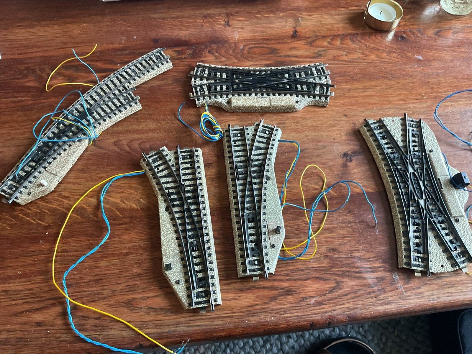 MARKLIN Diverse (elektrische) wissels  KRUIS-EN BOOGwissels, Wisselstroom, Gebruikt, Rails, Ophalen of Verzenden