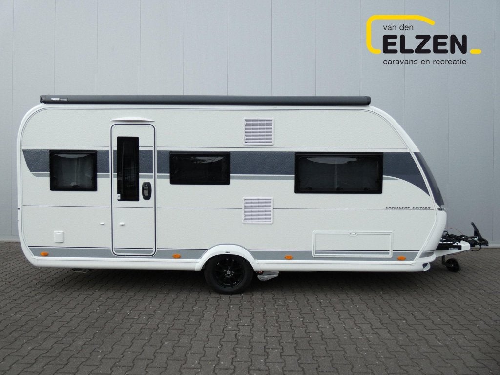 Hobby Excellent Edition 495 UL Mover, luifel, E&P en, Caravans en Kamperen, Rondzit, Hobby, Bedrijf, Schokbreker