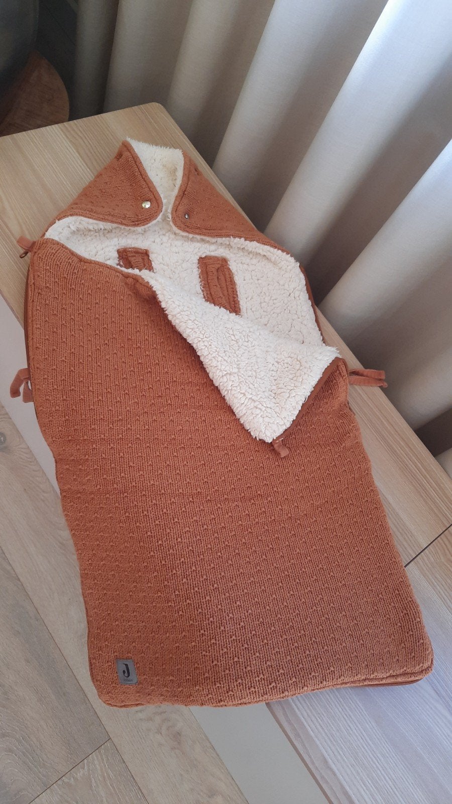 Jollein Voetenzak voor Autostoel & Kinderwagen - Bliss Knit, Jollein, Ademend, Ophalen of Verzenden, Zo goed als nieuw