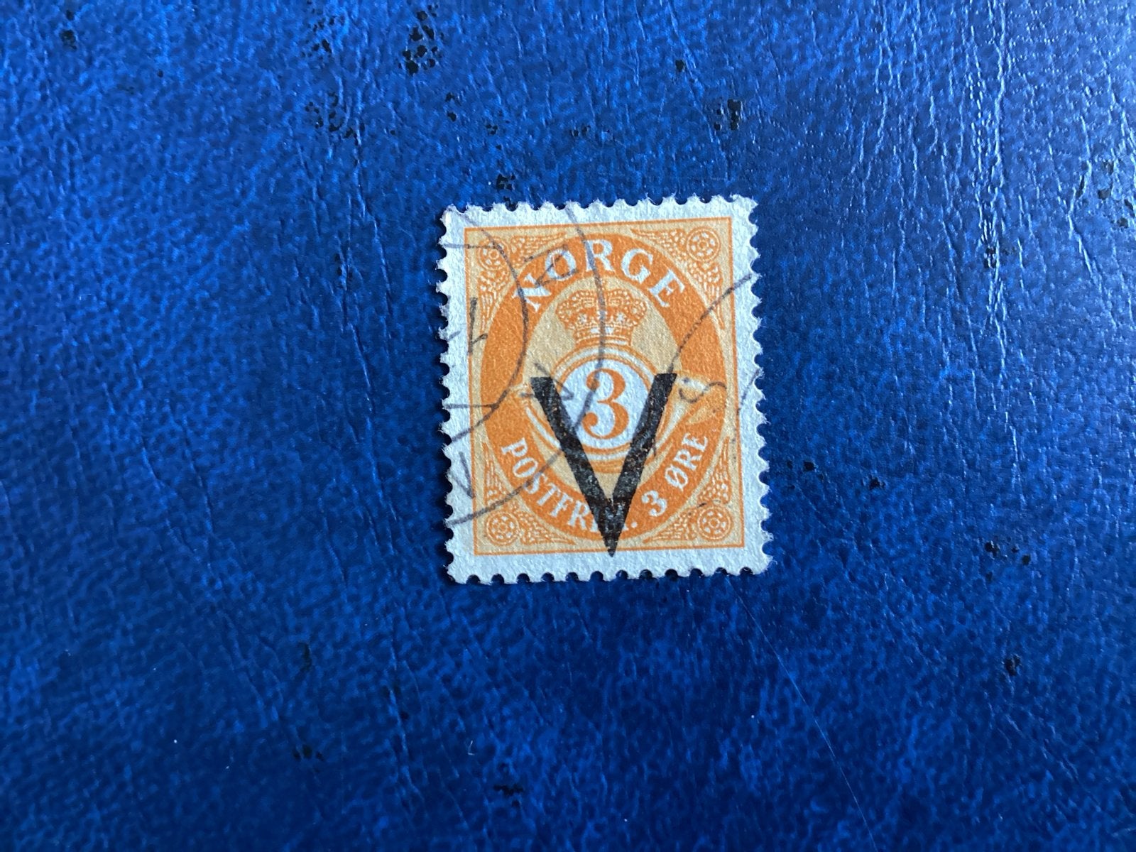 Noorwegen 1941- Mi.239-3 Øre met opdruk V, Ophalen of Verzenden, Noorwegen, Gestempeld