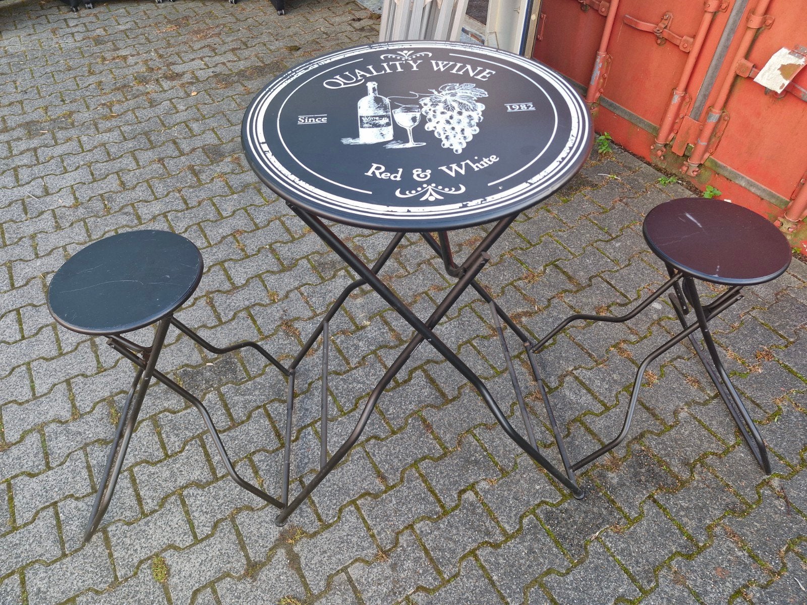 statafel met 2 krukken inklapbaar, 2 krukken, Ophalen, 60 tot 90 cm