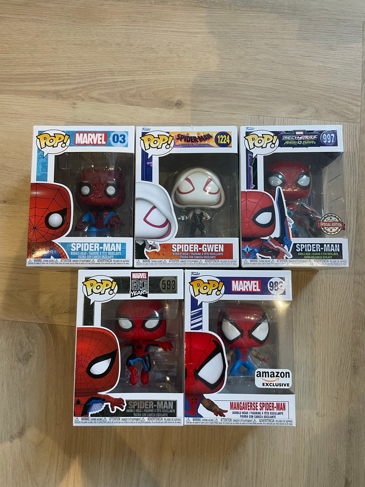 Funko Pop! Spider-Man Collectie (5 stuks), Ophalen of Verzenden, Zo goed als nieuw