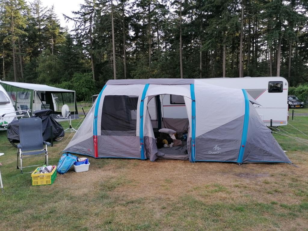 Quechua Air Seconds Family 6.3 XL - gebruikt, Caravans en Kamperen, Tenten, Ophalen, Gebruikt, Tot en met 6