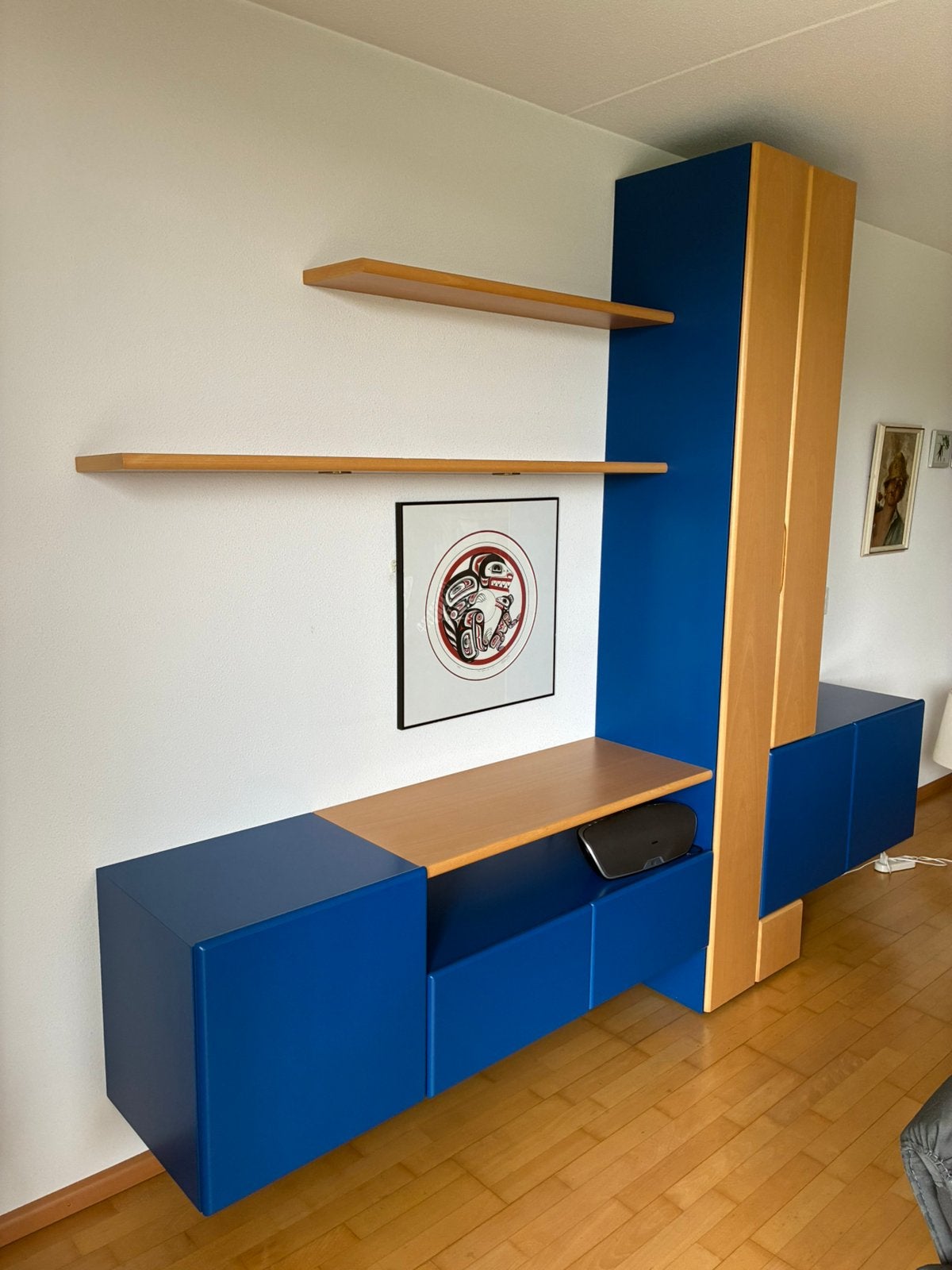 Banzbord wandmeubel, Ophalen, Gebruikt, Met deur(en), 200 cm of meer