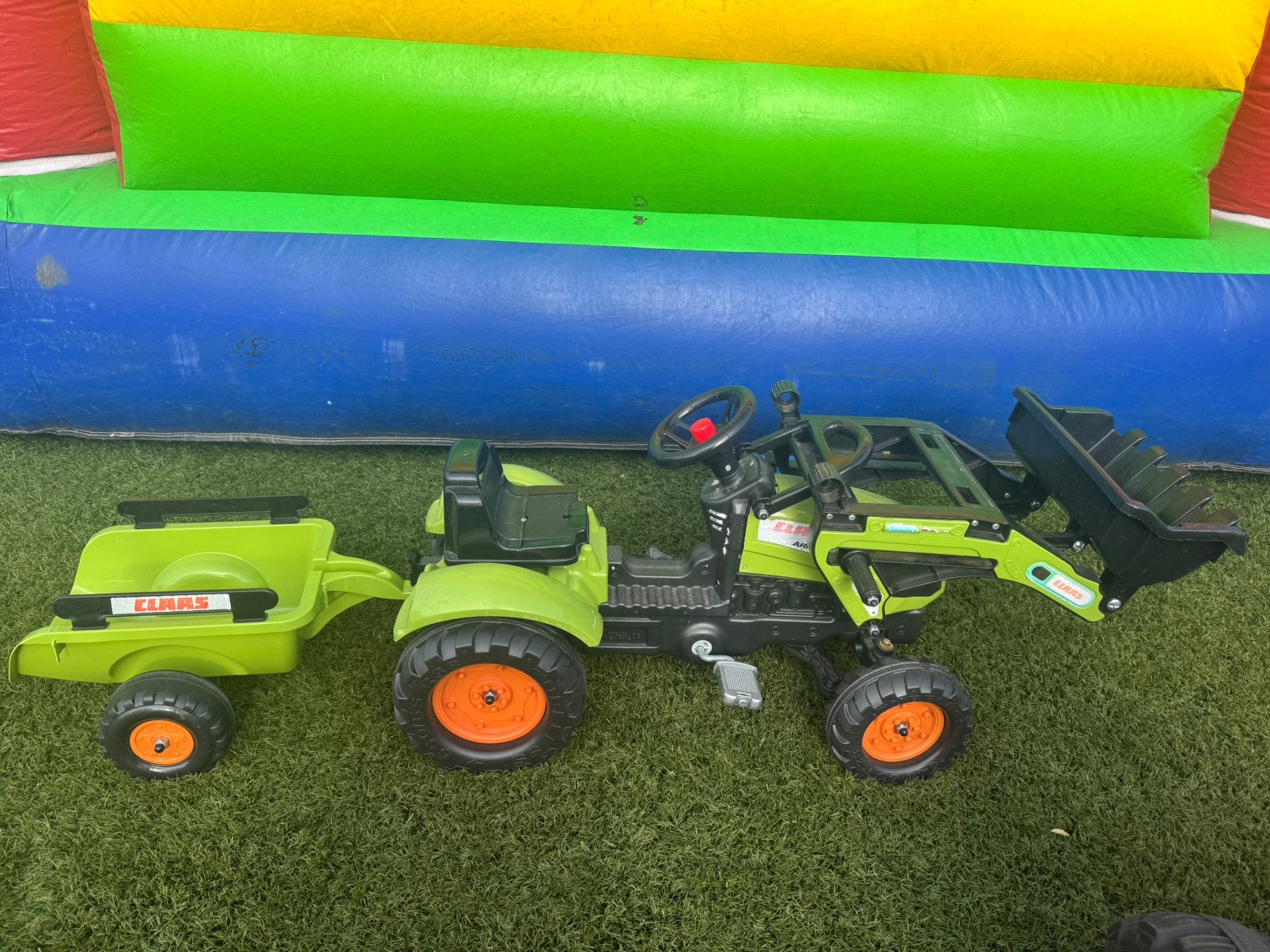 Claas traptractor met voorlader & aanhanger vanaf +/- 2 jaar, Ophalen, Trapvoertuig
