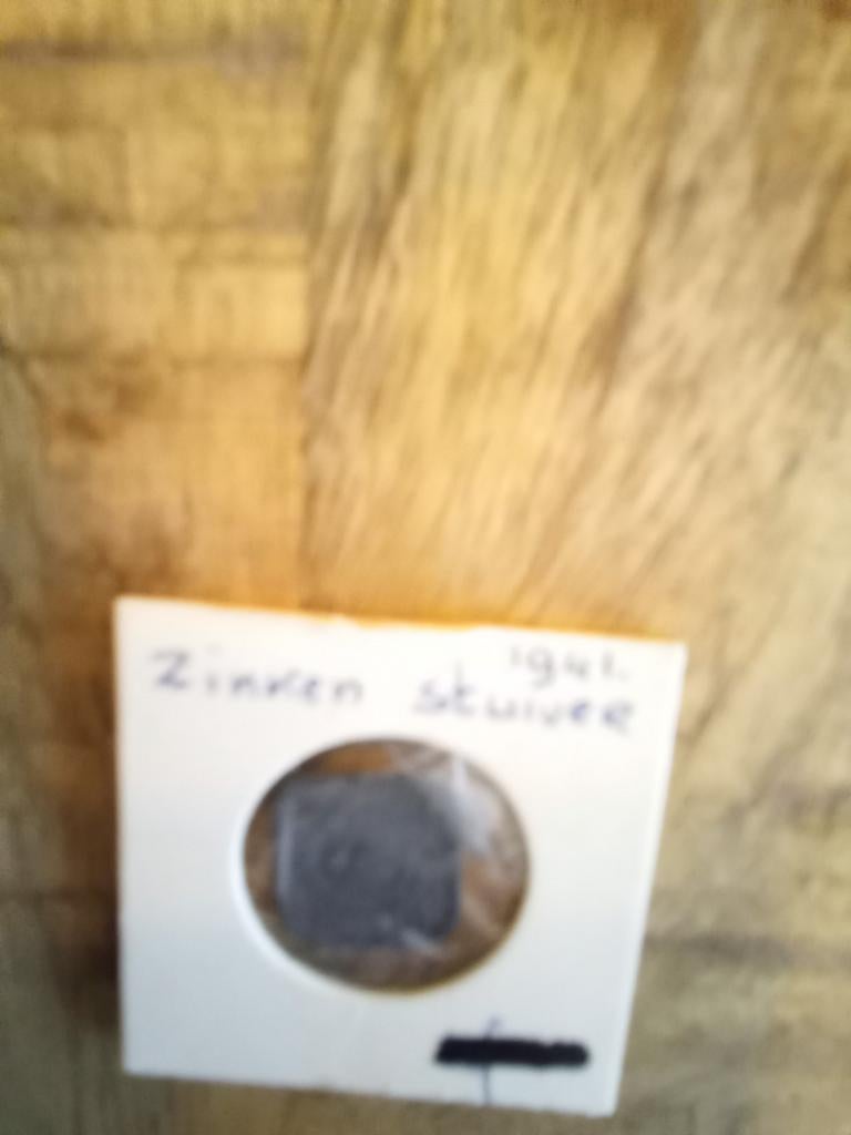 Zinken stuiver 1941., Postzegels en Munten, Munten | Nederland, Ophalen of Verzenden, Koningin Wilhelmina