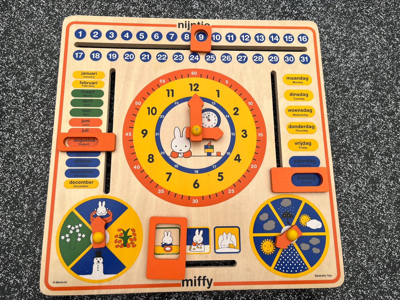 Houten Nijntje planbord voor peuters en kleuters, Ophalen, Zo goed als nieuw