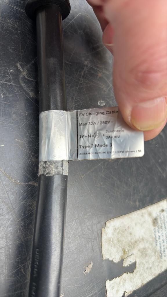 Type 2 Laadkabel, 5 meter, 1P 32A, Ophalen of Verzenden, Zo goed als nieuw, Laadkabel