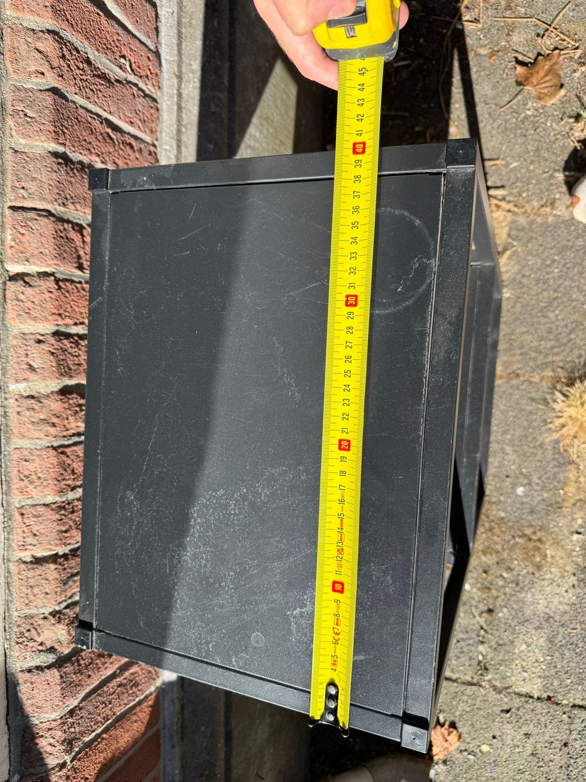 Zwart wandkastje met 3 planken, Huis en Inrichting, Ophalen, Gebruikt