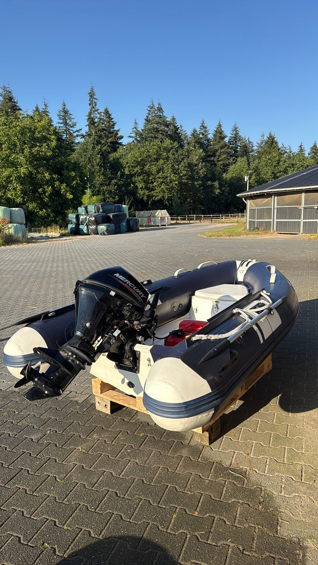 Hibo pro rib 270 uit 2022 en mercury 8pk four stroke 2021, Ophalen, Aluminium, Buitenboordmotor, Hibo