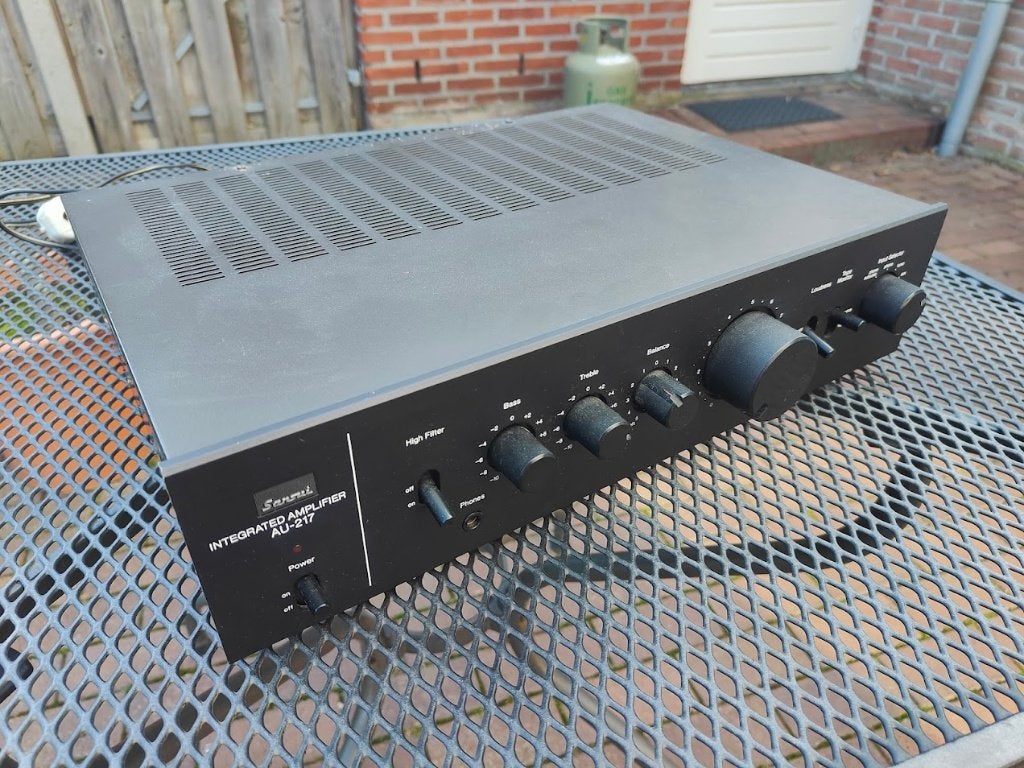 * Sansui AU-217 amplifier 2x40 watt versterker audio stereo, Overige merken, Gebruikt, Ophalen of Verzenden, Minder dan 60 watt