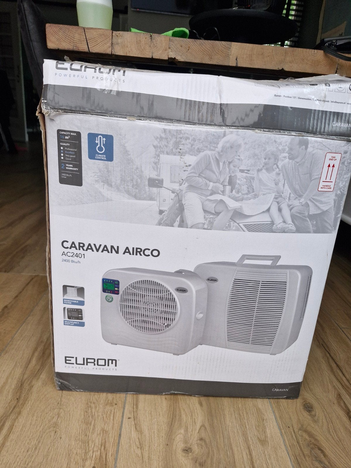 Eurom Caravan Airco AC2401 - Mobiele Airco voor Caravan, Minder dan 60 m³, Nieuw, 3 snelheden of meer, Ophalen of Verzenden