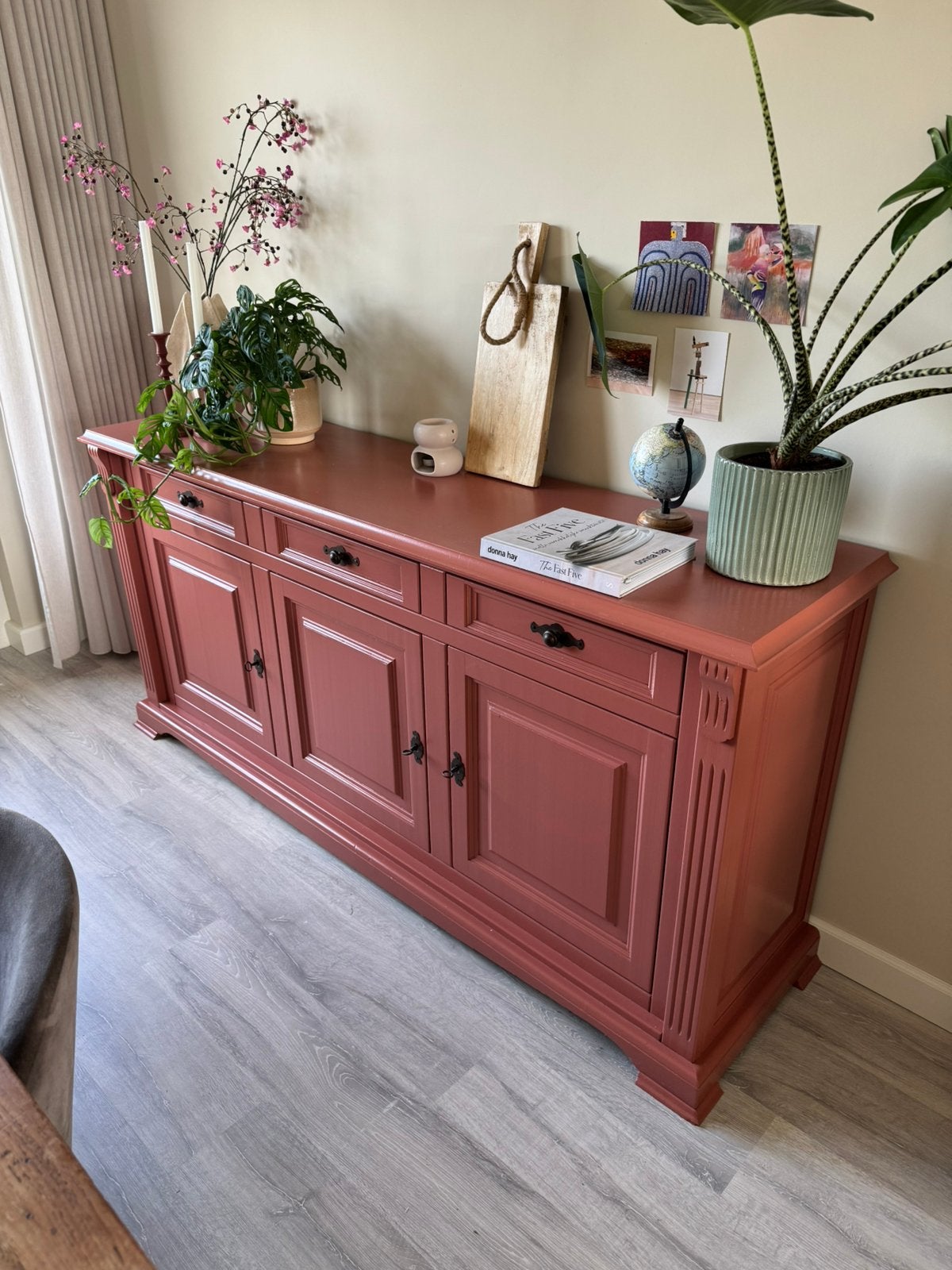 Eikenhouten dressoir, Ophalen, Gebruikt, 25 tot 50 cm, 50 tot 100 cm