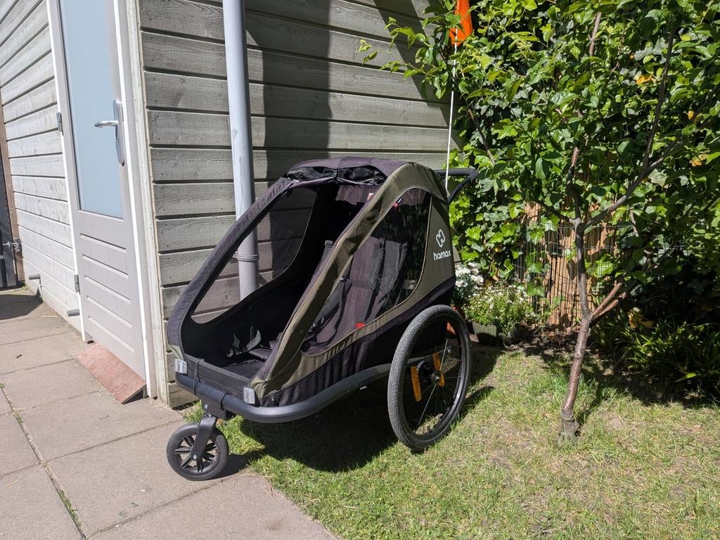 Hamax Kinderkar/fietskar - Zo goed als nieuw, Fietsen en Brommers, Fietsaccessoires | Aanhangers en Karren, Ophalen, Zo goed als nieuw