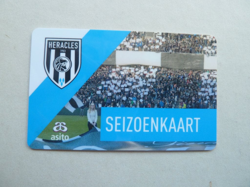 Seizoenkaart. Heracles. ??????. Blanco achterkant, Ophalen of Verzenden, Zo goed als nieuw, Overige binnenlandse clubs, Overige typen