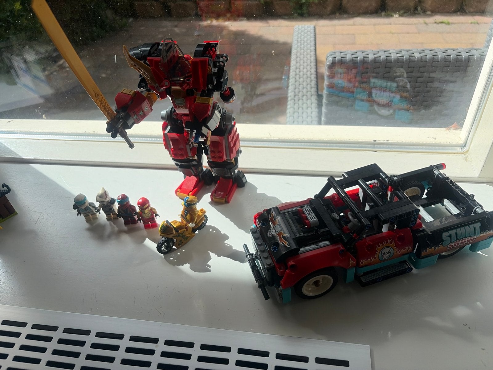 Lego Ninjago en Technic Stunt Show set, Ophalen, Inclusief minifiguren, Gebruikt, Lego