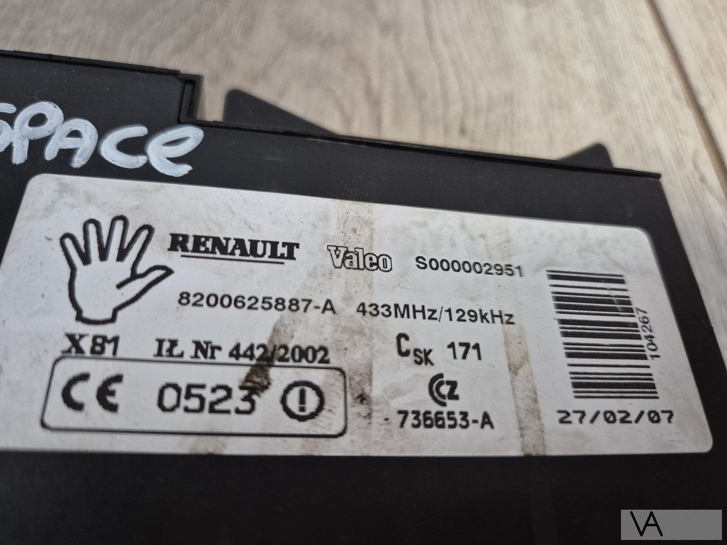 Kaartlezer met sleutel voor Renault Espace 2002 - 2015 €100, Gebruikt, -, Renault, -