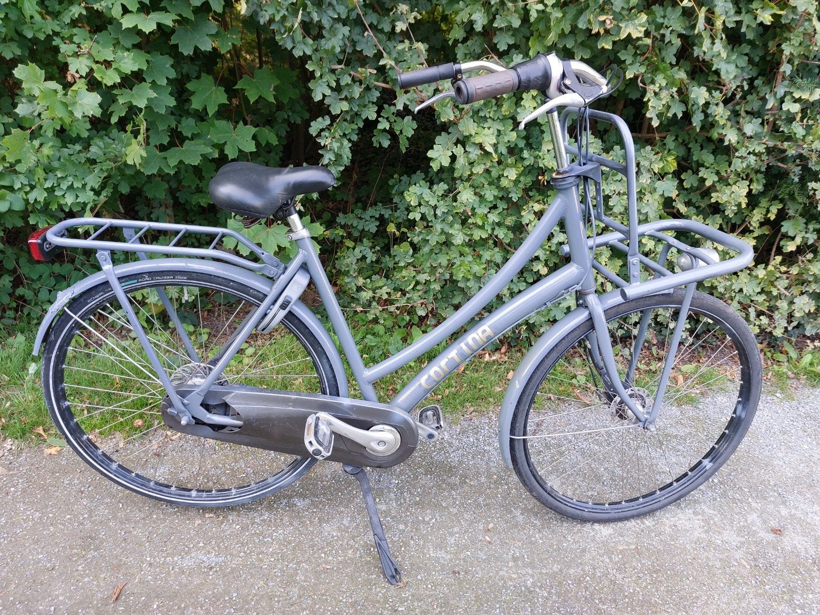 Cortina damesfiets 28inch, (Extra) lage instap, 56 cm of meer, Zo goed als nieuw, Schijfrem